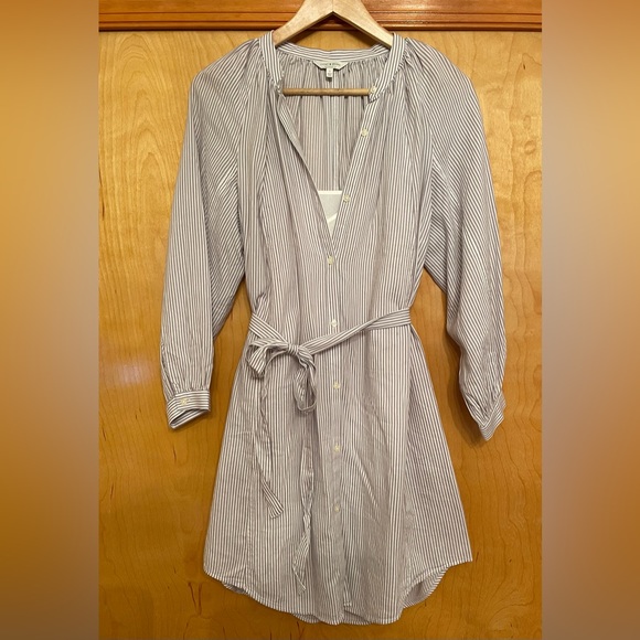 Lucky Brand Dresses & Skirts - New Lucky Brand Womens Shirt Dress Striped Belted Button Front